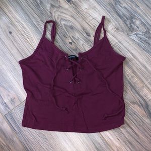 laced crop top